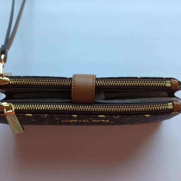 NWT Michael Kors Jet Set Double Zip Wristlet - Picture 6 of 7